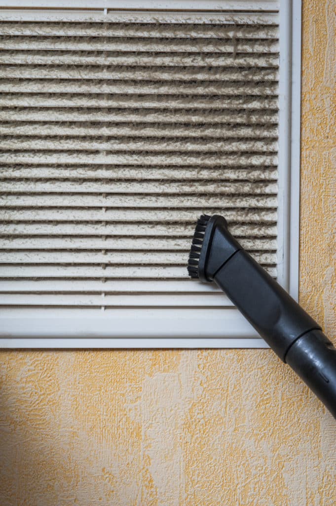 return air vent Austin Tx cleaning problems