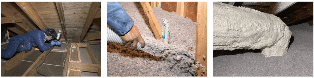 attic insulation removal with foam